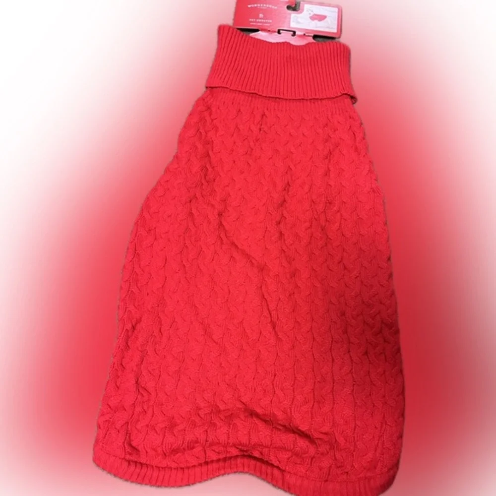 Red Dog Pet Extra large Chunky Knit Sweater